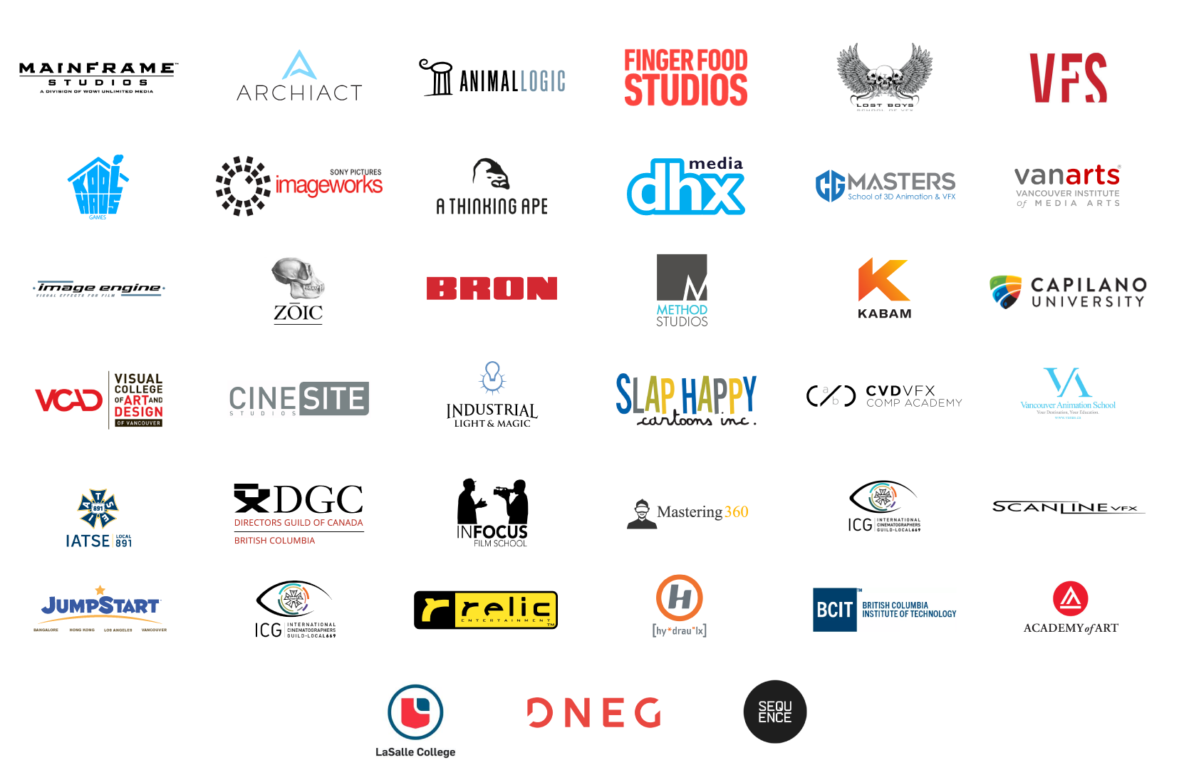Vancouver Digital Entertainment Career Fair 2019 Exhibitors