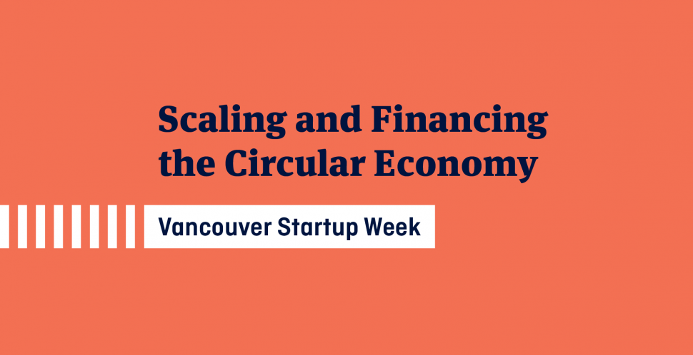 Scaling and Financing the Circular Economy