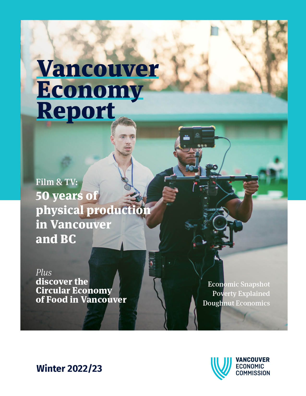 Front cover of the Winter 2022/2023 Vancouver Economy Report