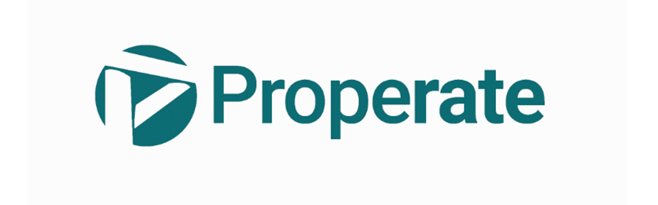 Logo of green building company Properate